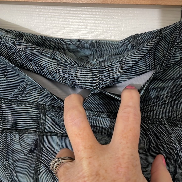 Lululemon Women Fast Free Tight Nulux 23” High Rise Dimensional Icing Blue Sz 6 - Picture 10 of 12